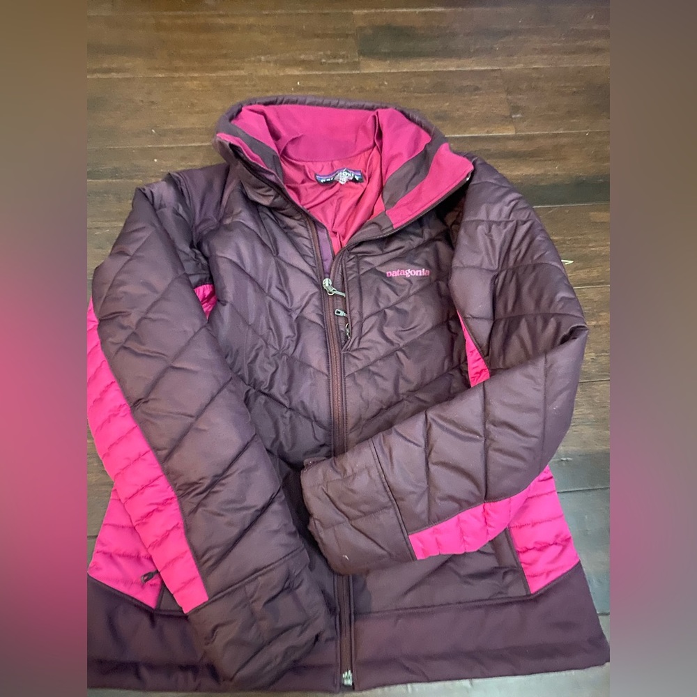 Womens Patagonia rubicon pink and purple ski jacket medium